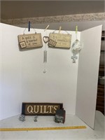 Wooden Quilt Wall Decor, Wind Chime & More