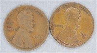 1913 and 1913-D Wheat Pennies. Note: Fair