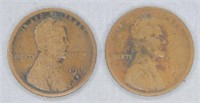 (2) 1916-D Wheat Pennies. Note: (1) Poor and (1)