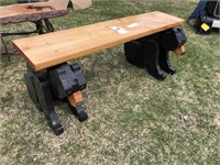 Black Bear Garden Bench