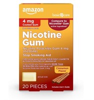 Amazon Basic Care Nicotine Polacrilex Gum Cinnamon