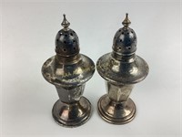 Pair sterling Frank M. Whiting salt & pepper