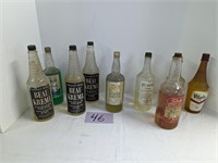 Lot of Antique Barbers Bottles