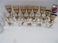 Whisky and shot glasses