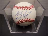 HERB SCORE SIGNED AUTO BASEBALL