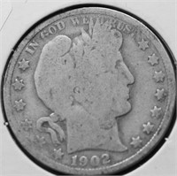 1902 BARBER HALF DOLLAR G