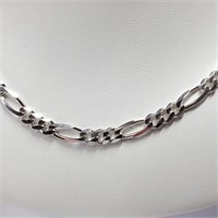 SILVER ITALY BOX CHAIN  NECKLACE (~LENGTH 20"CM)