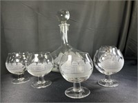 "The Clipper Ship" Decanter Set by Toscany