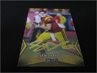 Sam Darnold Signed Trading Card COA Pros