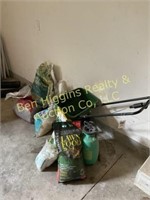 Scotts Seeder/ Sprayer/ Bags of Yard Supplies