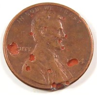 PITTED COPPER LINCOLN HEAD PENNY DATE UNKNOWN