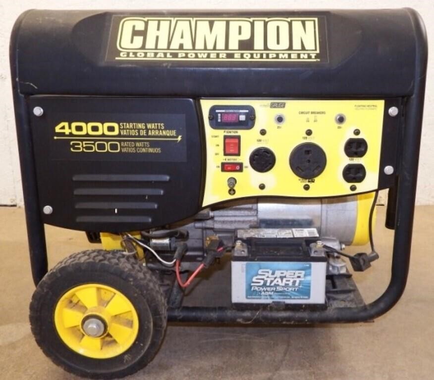 Champion 4000 Portable Generator w/Electric Start