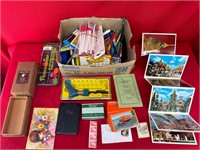 Pens, Pencils, Colored Pencils, Post Cards & More