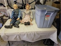 Tote, Wallace Jr.Grandma & Grandpa Porcelain Dolls