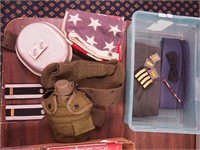 Container of military including USAF mess dress