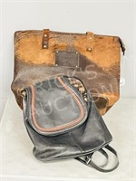 2 leather purses