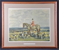 A. M 'Stanley Barker & Hounds' Lithograph Print