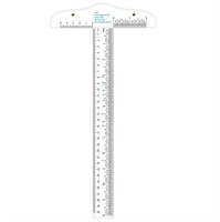 12 Inches/30cm Acrylic Clear T-Square Ruler,...