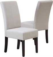 Knight Home Pertica Linen Chairs  2-Pcs Set