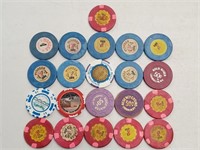 20 Various Laughlin Nevada Casino Chips