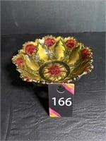 (Rare) Goofus Glass Bowl (1917) 61/2" Dia x 2"H