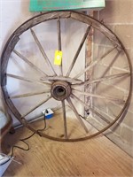 Antique Wagon Wheel about 54" in diameter