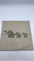 Nwot Baby Elephant Throw Pillow Cover