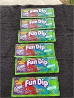 G)  6,1.4 ounce packages of fun dip candy each