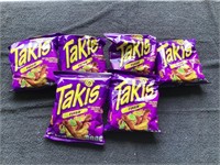 G)  TAKIS snacks each bag is 3.25 ounces they are