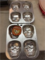 Halloween face baking pans