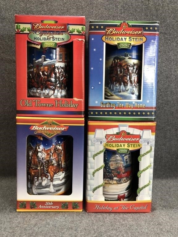 Budweiser Collectible Beer Steins