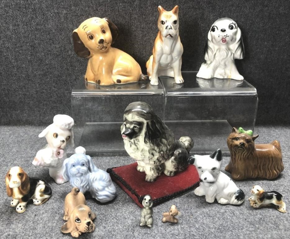 Goebel, Japan & More Porcelain Dog Figurines