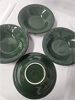 FOUR FOREST GREEN HOME AND GARDEN PARTY BOWLS