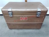 Hemp & Co. Little Brown Chest Metal Cooler