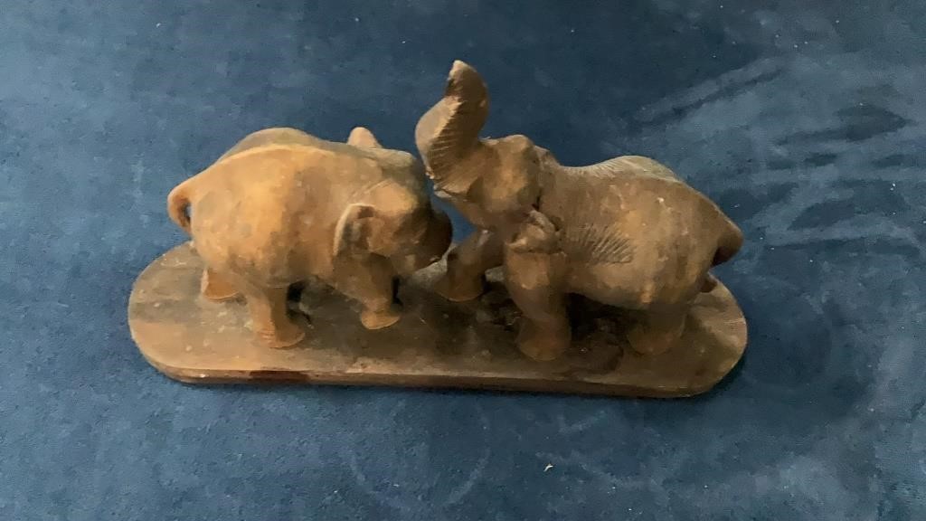 Hand Carved Elephants