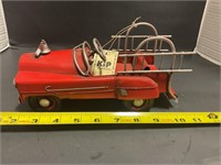 Miniature metal pedal car