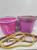Pails and lead ropes