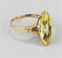 14K Gold & Gemstone Ring.