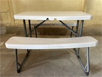 Kid's Picnic Table - Folds for Easy Handling and S