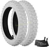 (2 Sets) 18 Kids Bike Tires and Inner Tubes