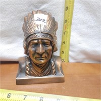 INDIAN HEAD STATUE METAL