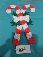 Candy Cane Popcorn Decoration