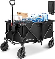 Hikenture Folding Wagon Cart, Large Capacity Folda