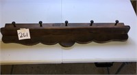 Wooden Hat/Coat Shelf 34x4x6