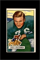 1951 Bowman #62 Louis Creekmur EX to EX-MT+