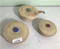 Stoneware Dishes with Lids