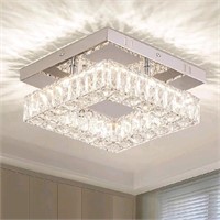 Ypqxyhda Crystal Ceiling Light Flush Mount Small C