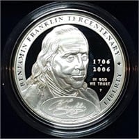2006 Ben Franklin Proof Silver Dollar MIB