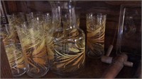 MID CENTURY LEMONAIDE GLASSWARE SET