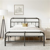 (READ) King Size Metal Bed Frame 14" H